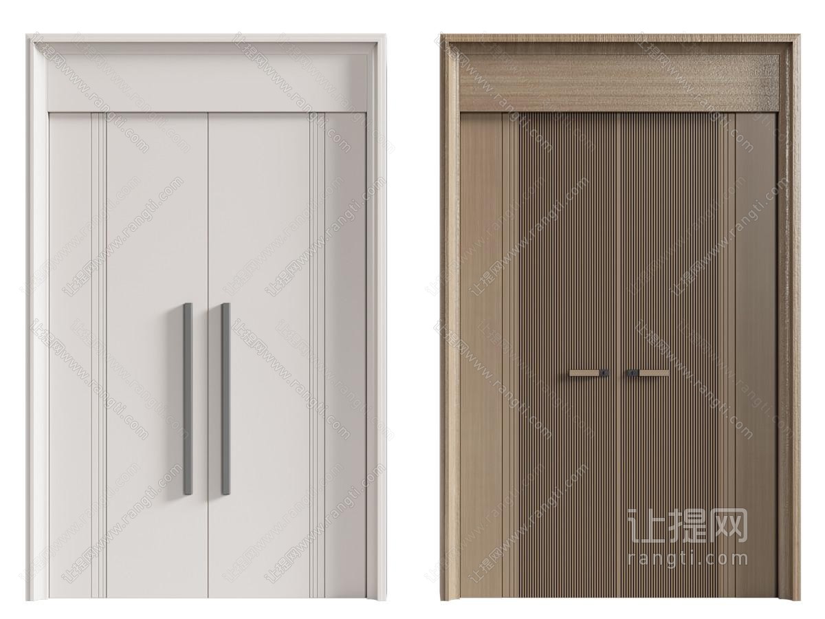 现代极简双开门