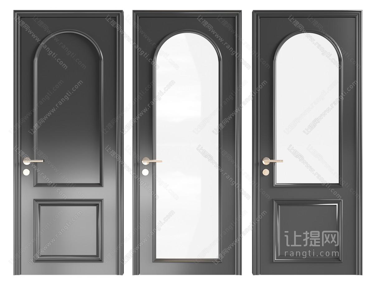 法式单开门 室内门 玻璃门