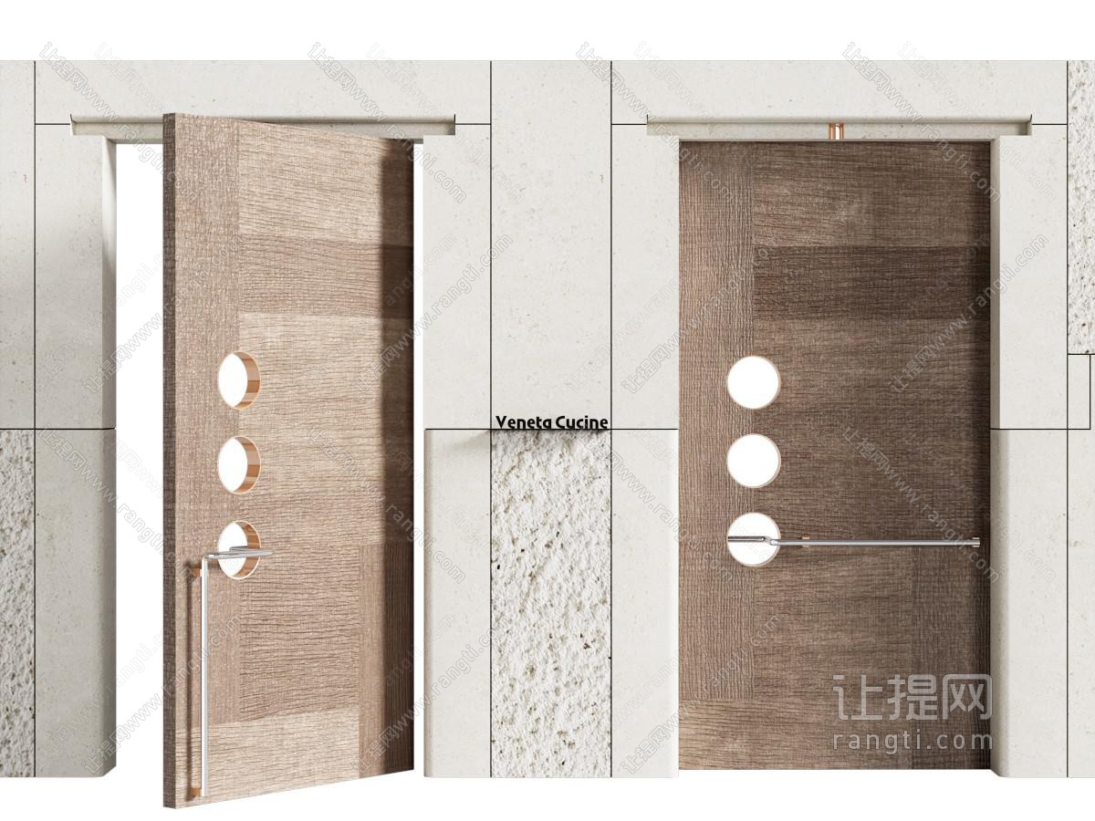 中古侘寂单开门