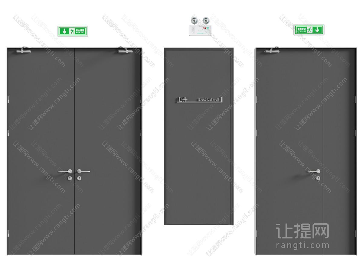 现代单开门
