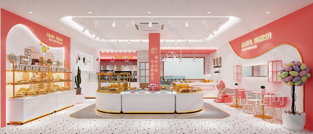 现代面包烘焙店