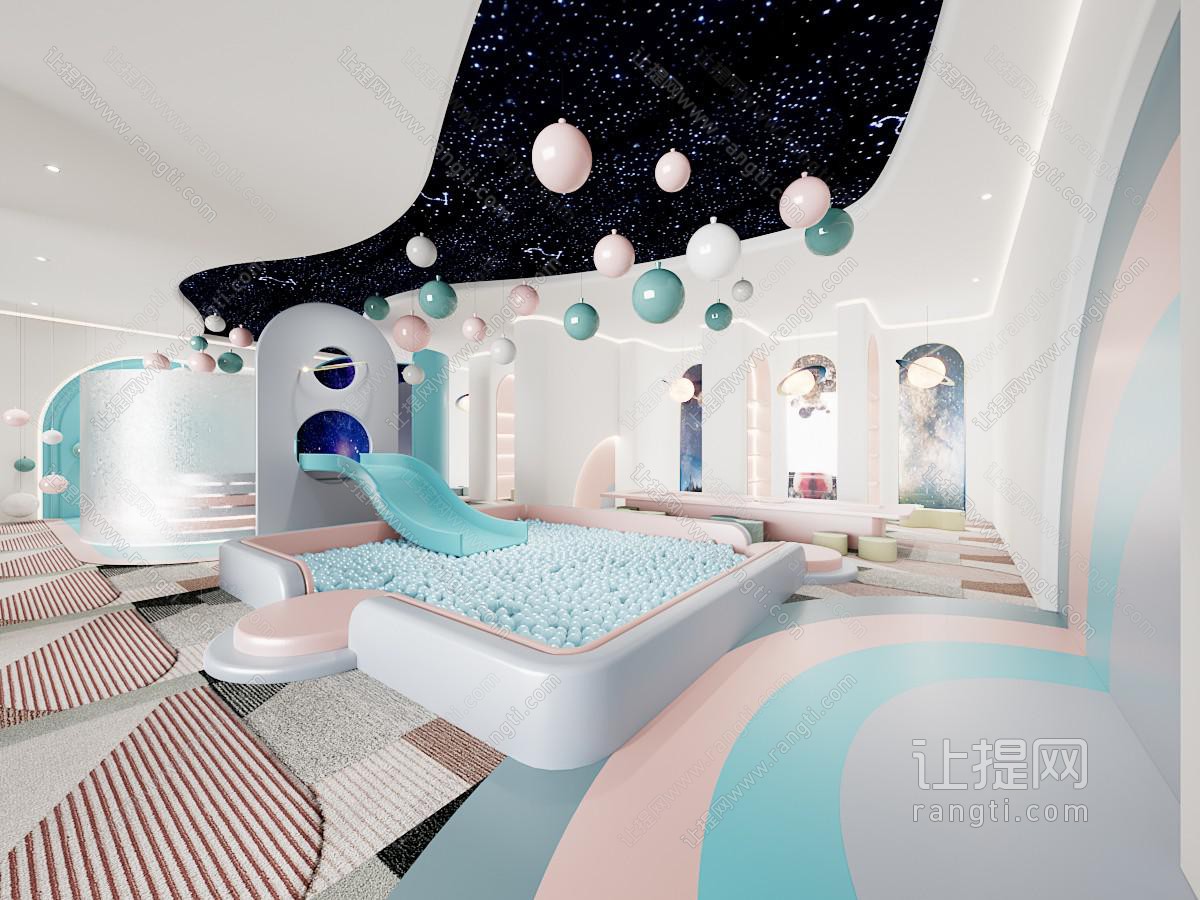 现代儿童海洋球游乐馆