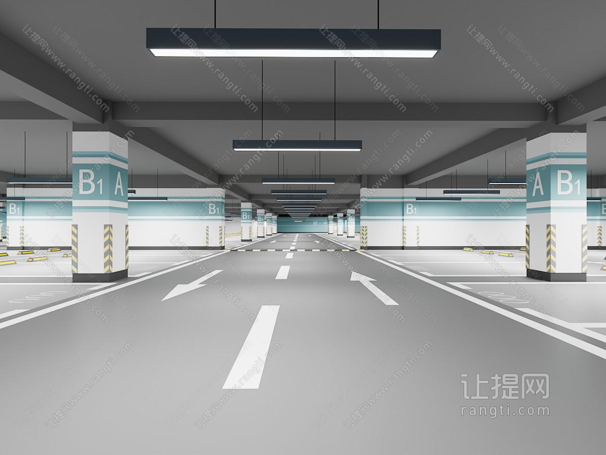 现代停车场减速带