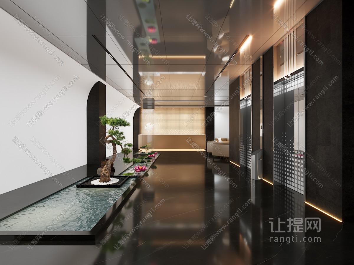 现代洗浴中心前厅