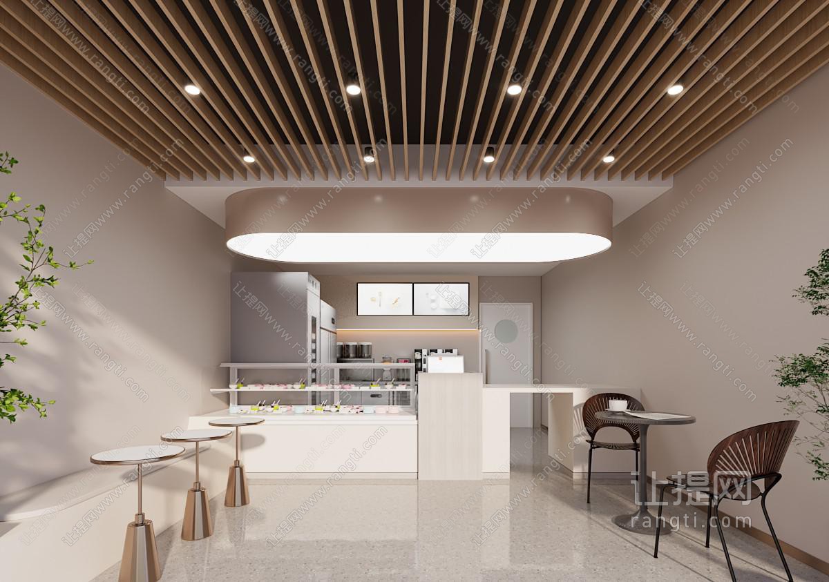 现代奶茶店