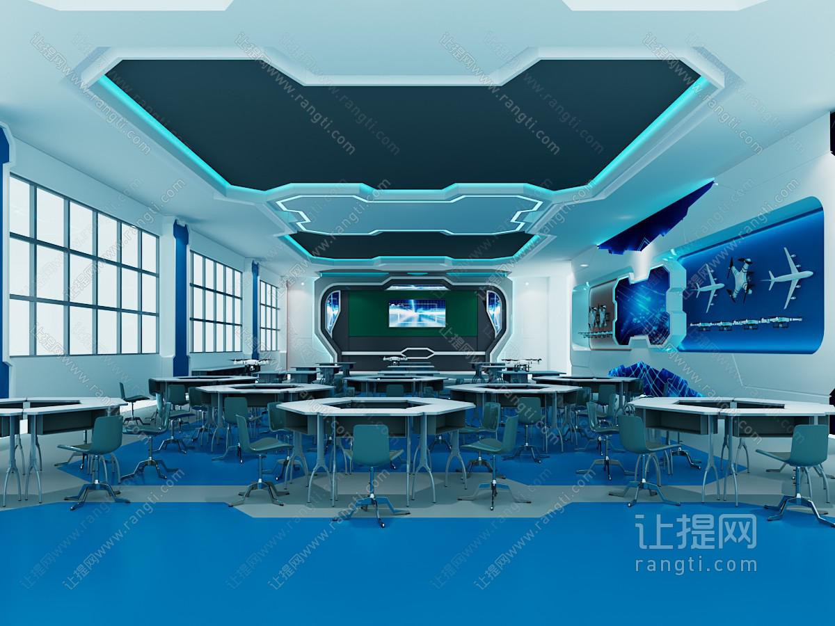 现代学校航模教室