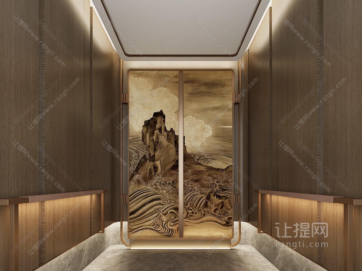 现代电梯轿厢