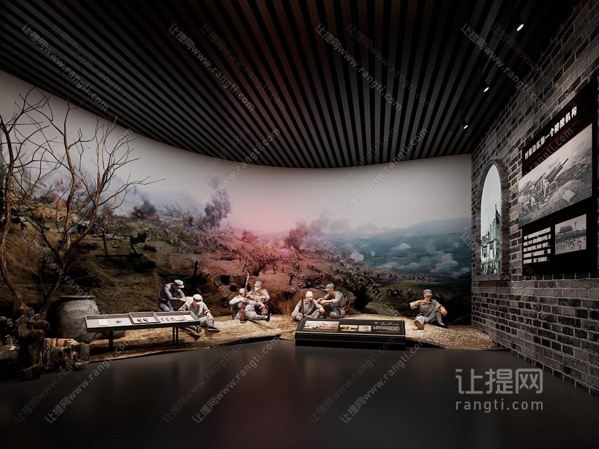 红军战场 红军 红色文化站 抗战场景