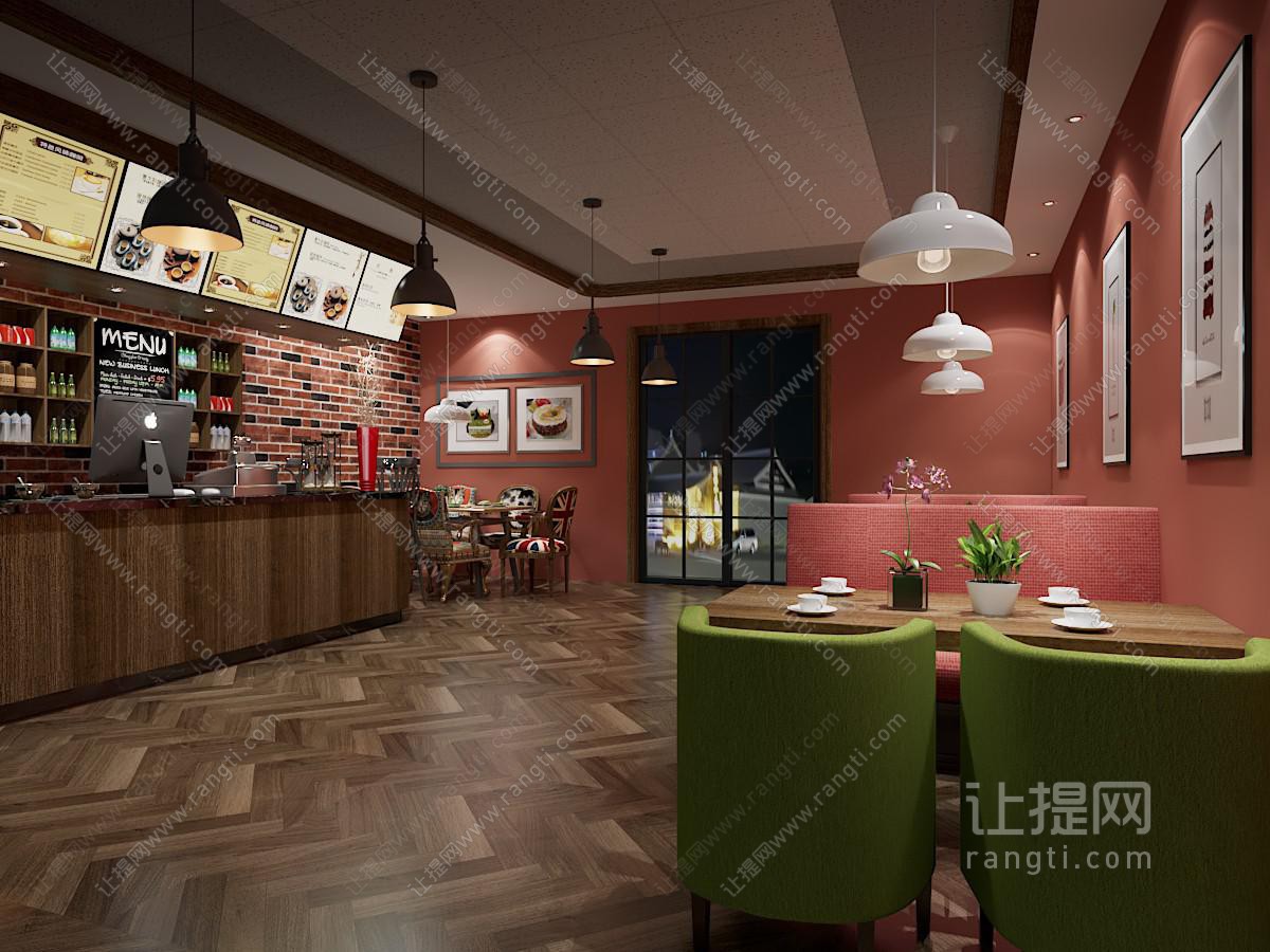 工业风奶荼店