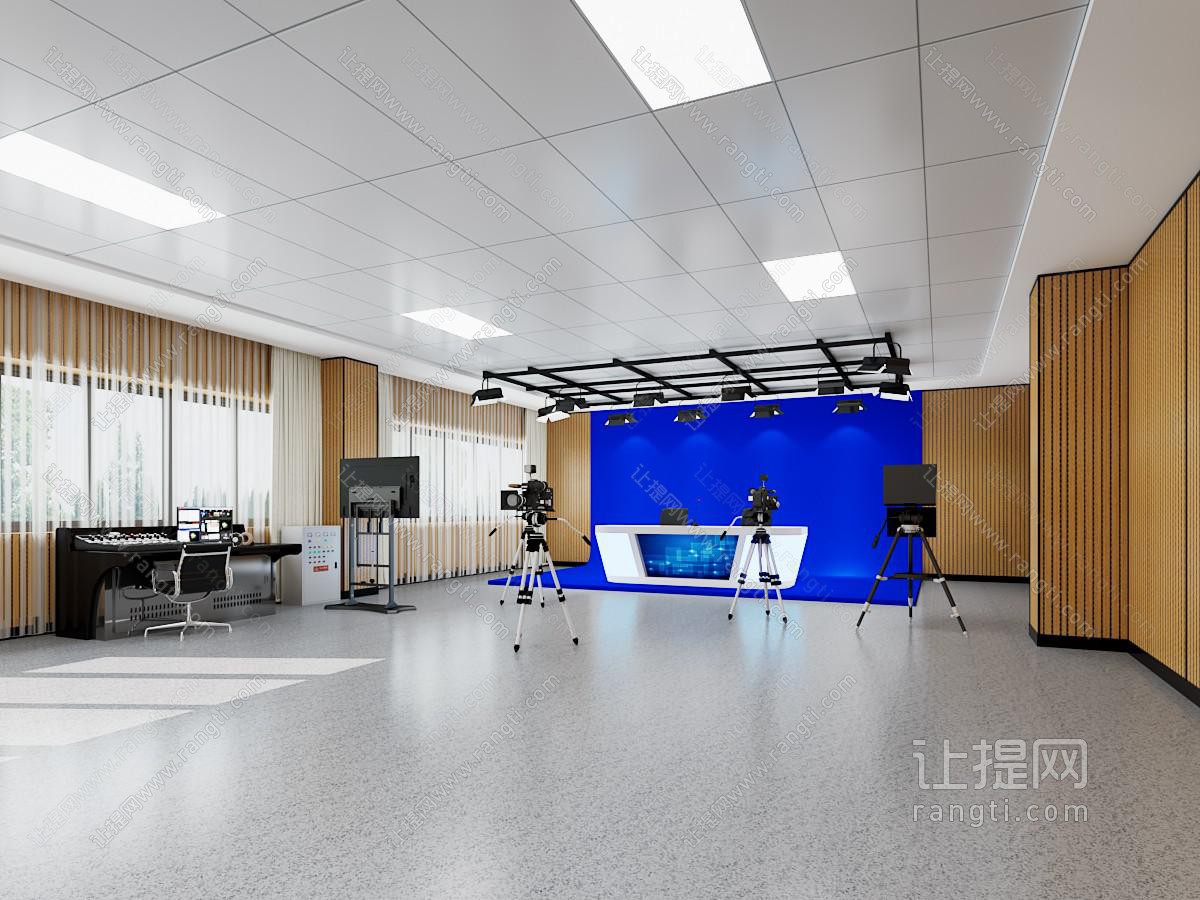 现代专业校园 单位融媒体虚拟演播室