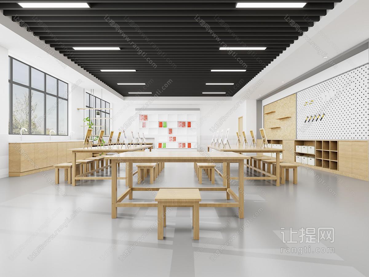 现代教育空间 手工教室 手工坊