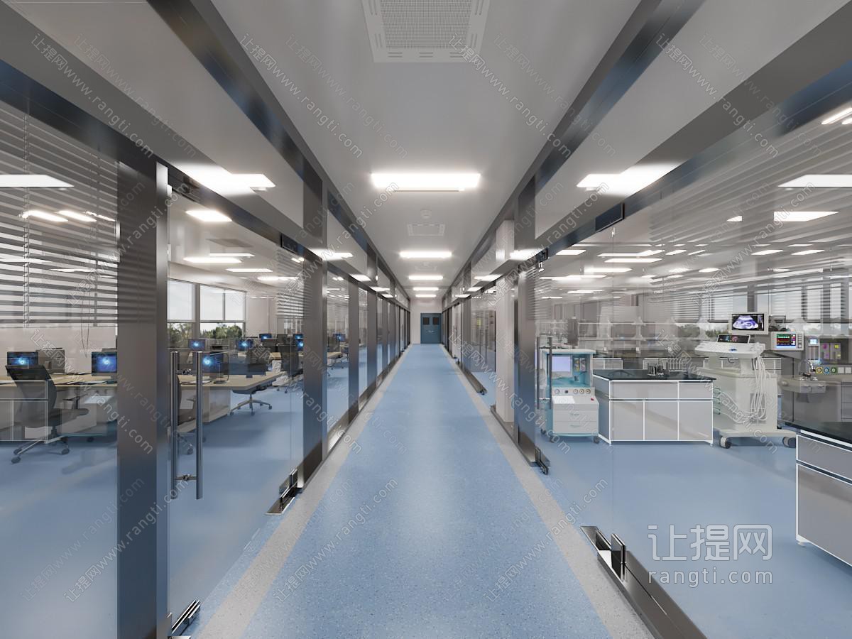 工业风写字楼办公区走廊过道