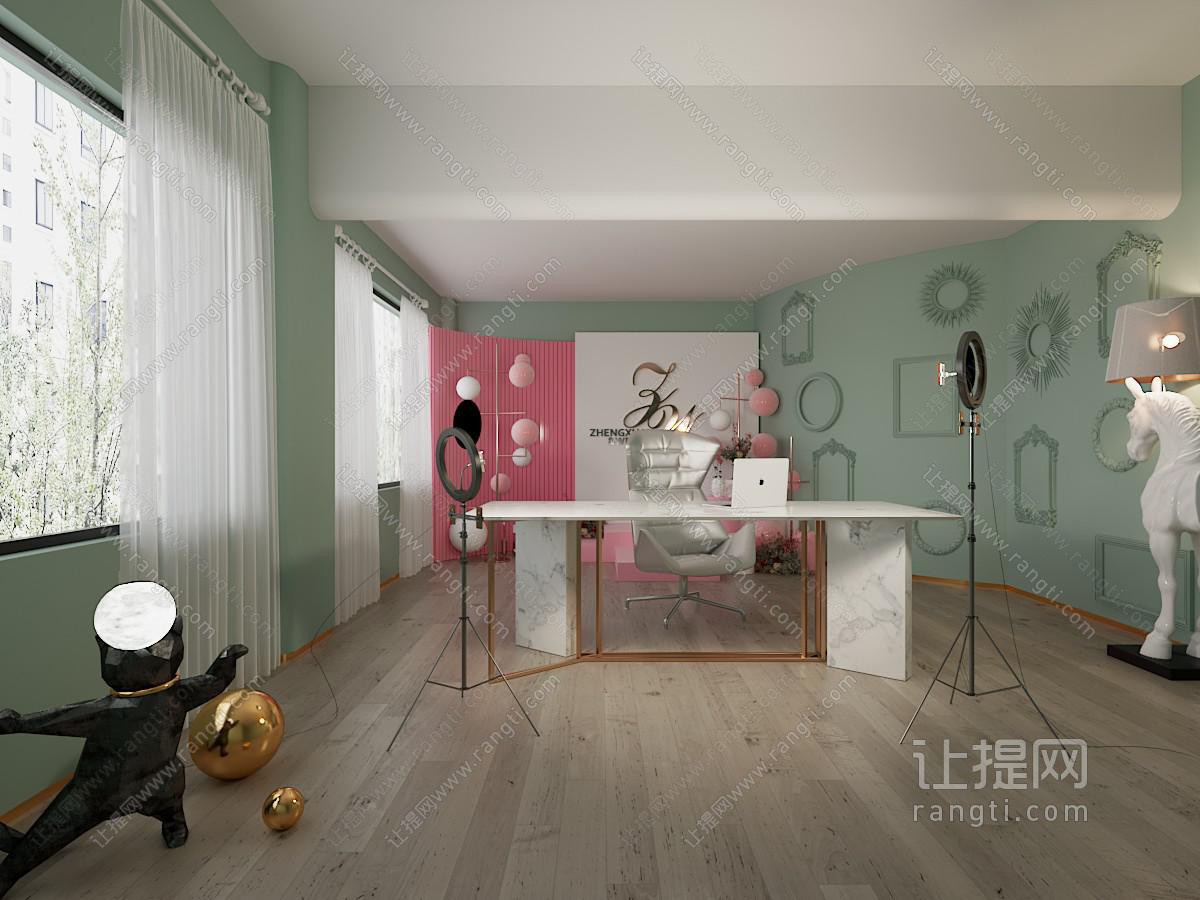 现代网红直播间