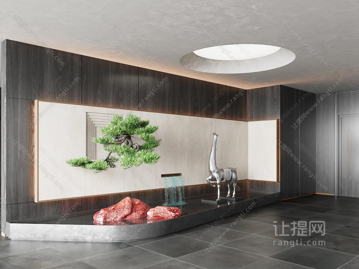 现代假山水景 水景观造景