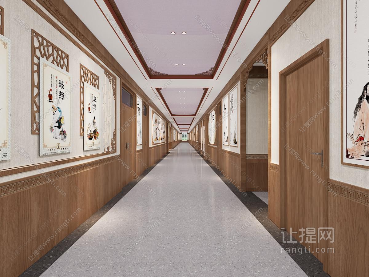 中医馆过道 走廊