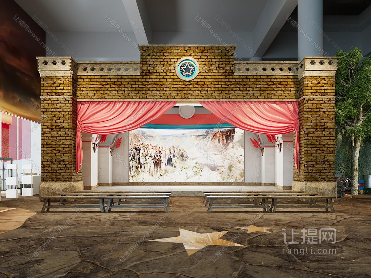 新中式 舞台 剧场 大剧院 舞台小样剧场