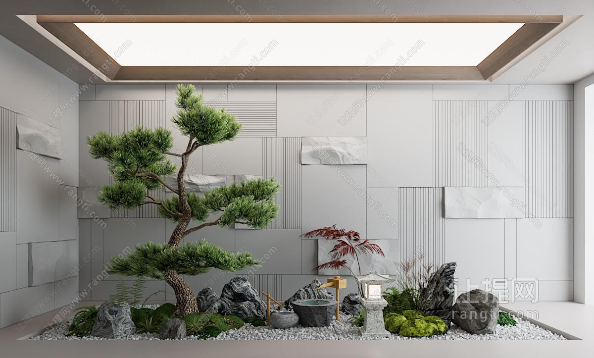 新中式室内景观