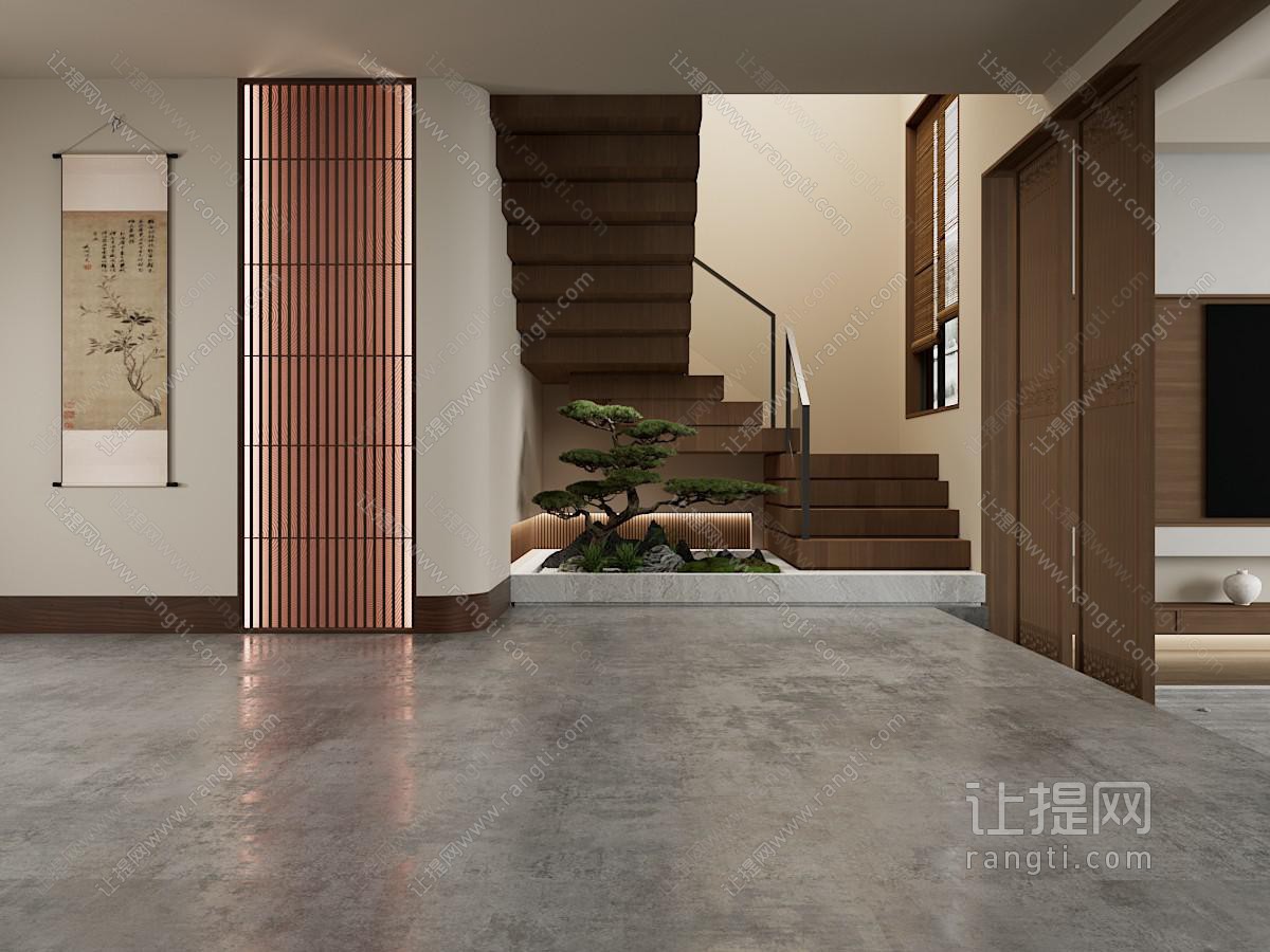 新中式中古楼梯