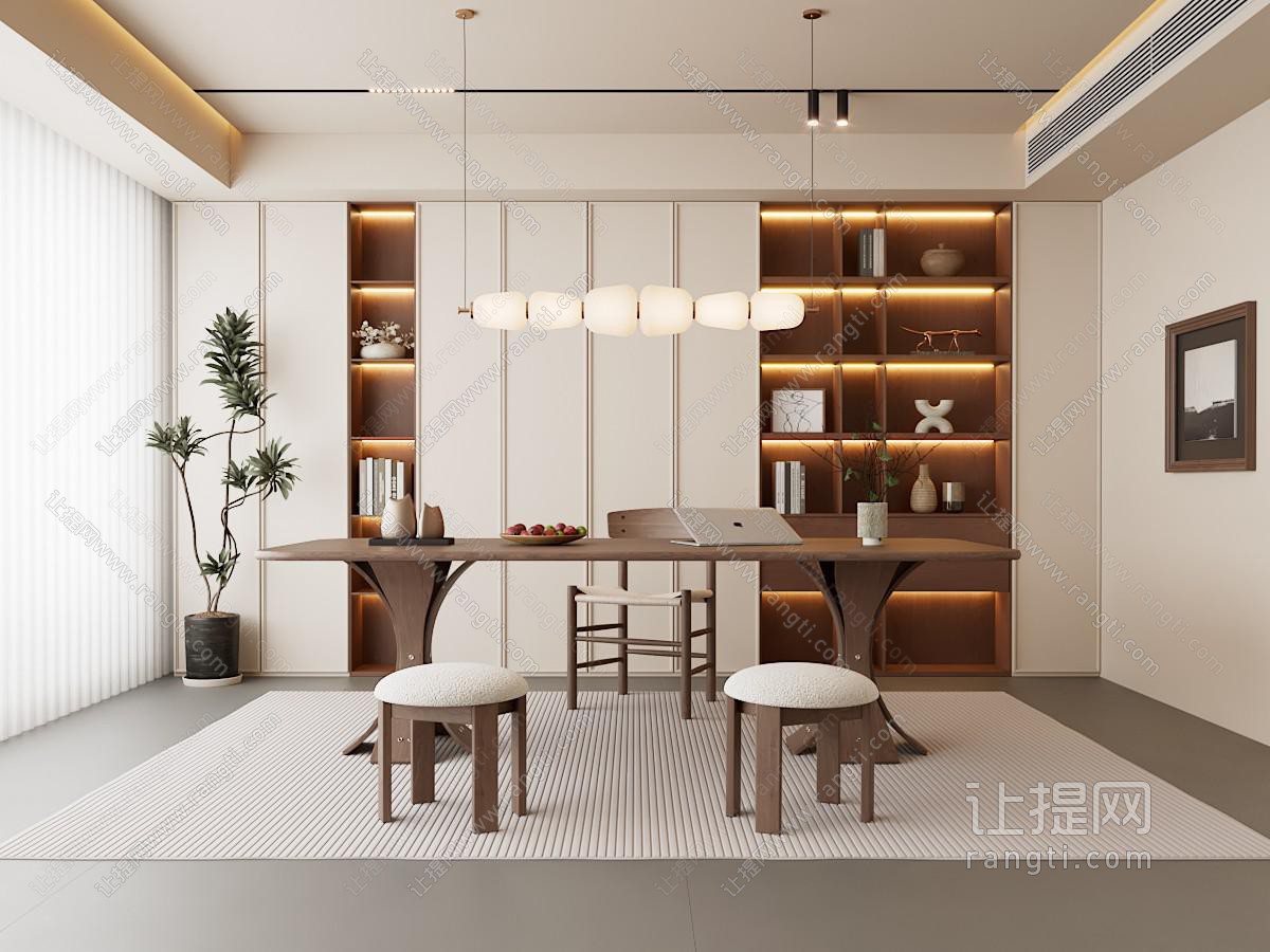 现代中古书房