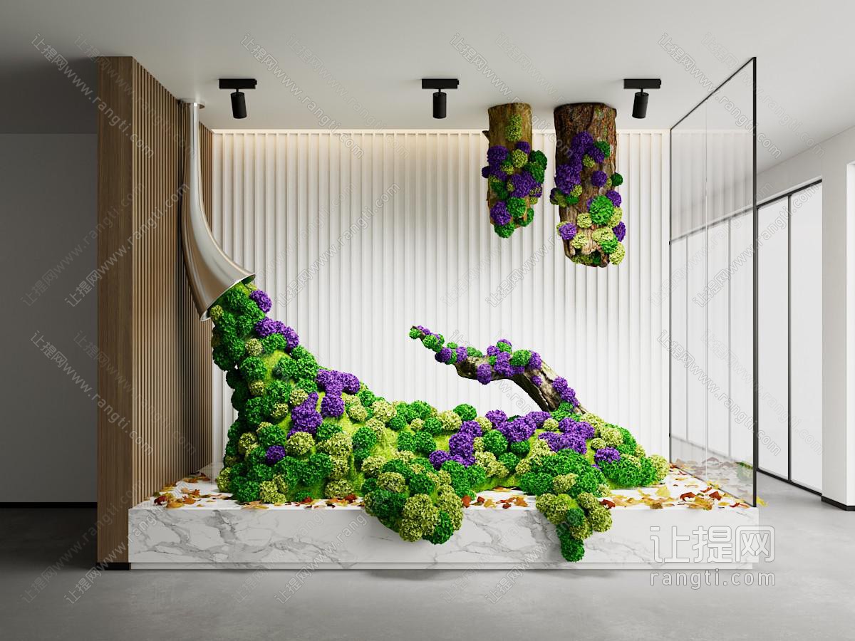 现代苔藓造景 景观造景 艺术装置
