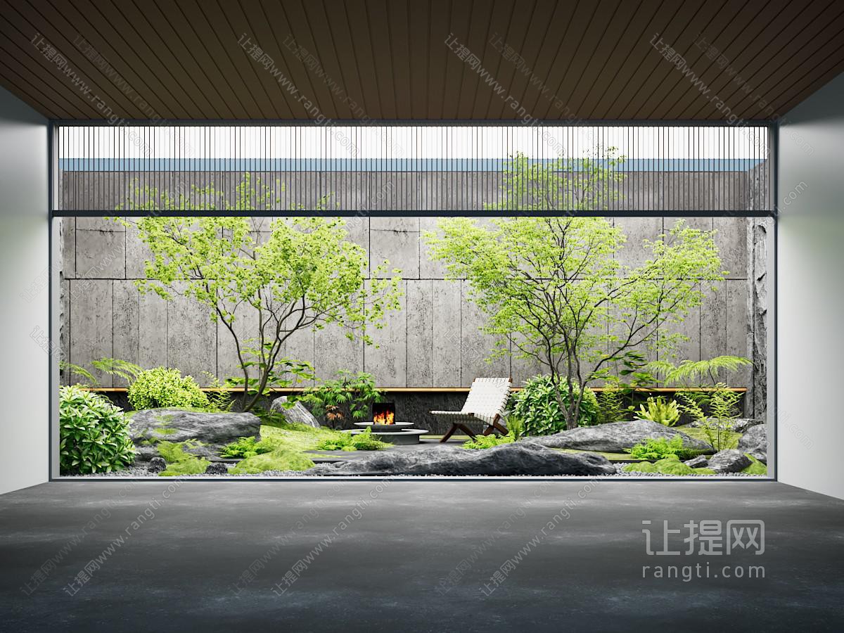 现代日式景观小品