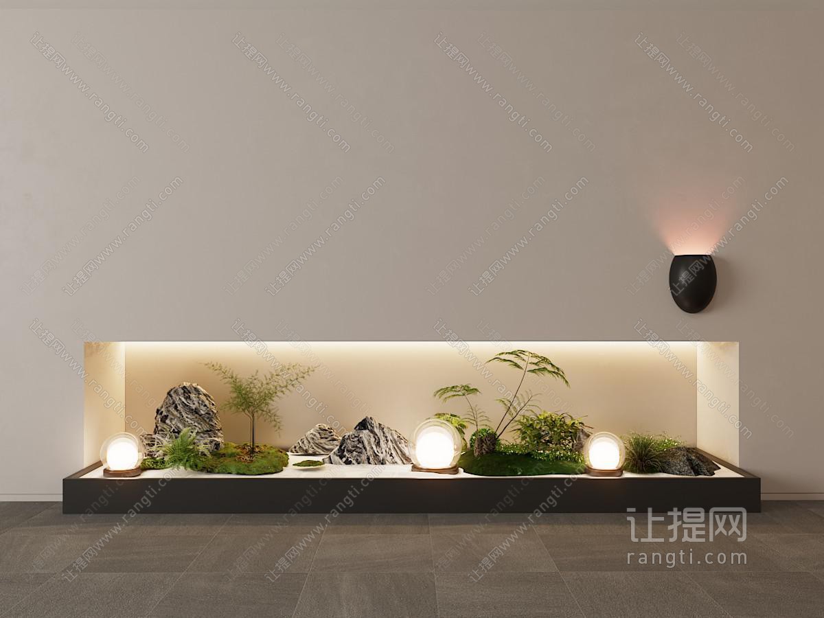 现代室内景观造景园艺小品 植物组合