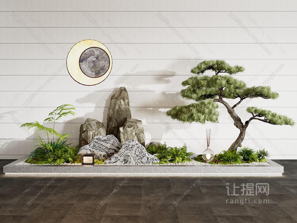 植物堆 假山