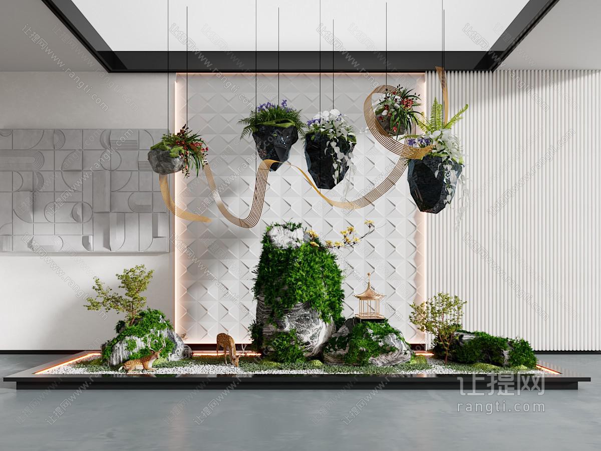 景观小品 植物造景 悬挂装置
