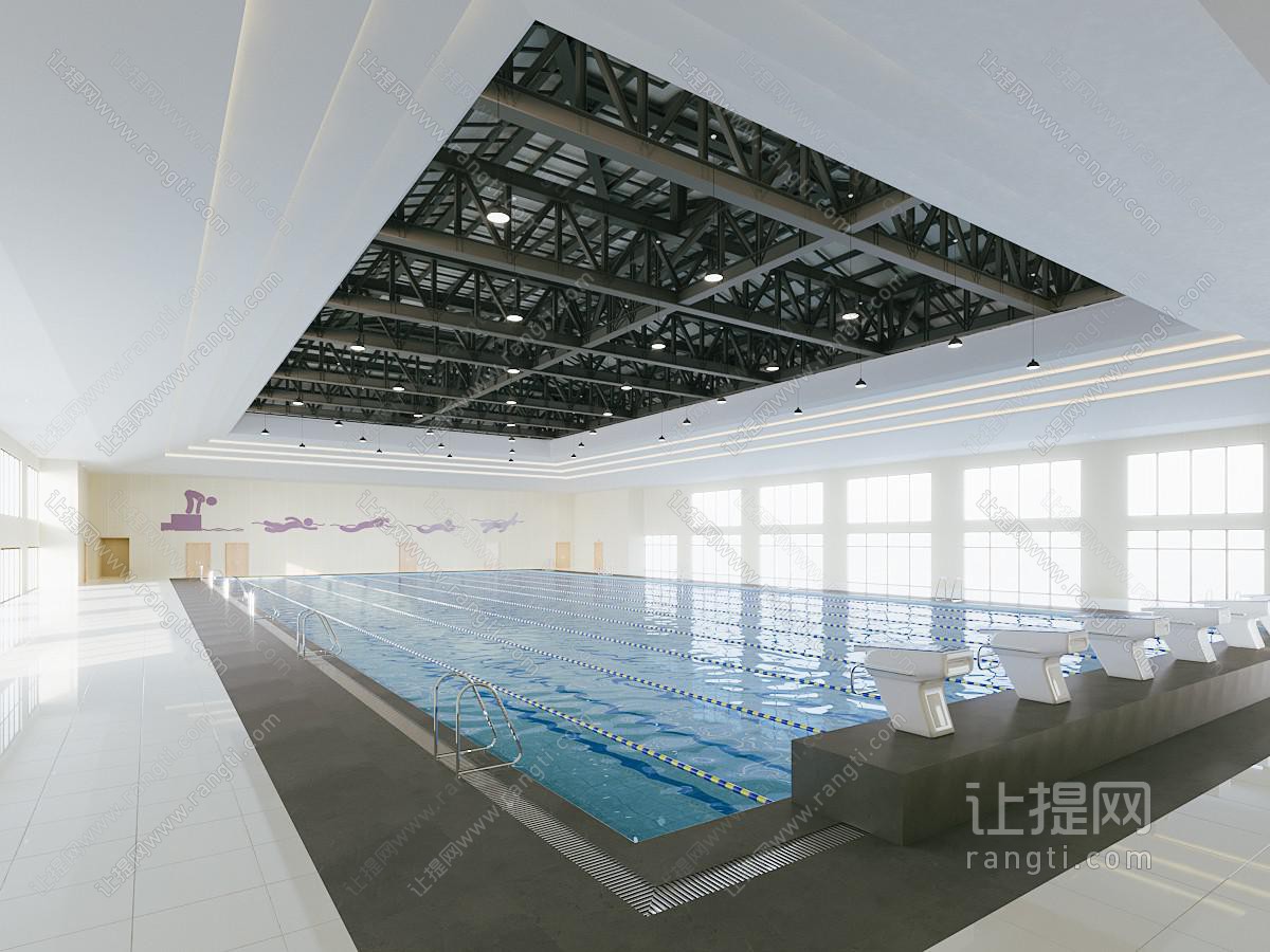现代健身游泳区