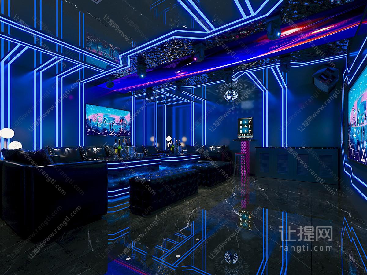 现代KTV包厢 包房 包厢
