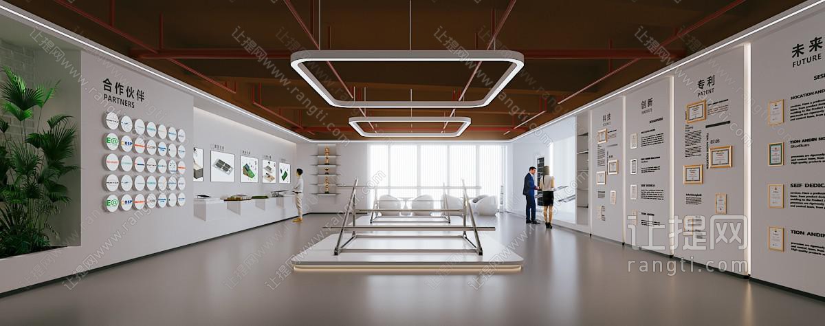 现代办公空间 企业展厅 太阳能展厅 新能源展厅 太阳能