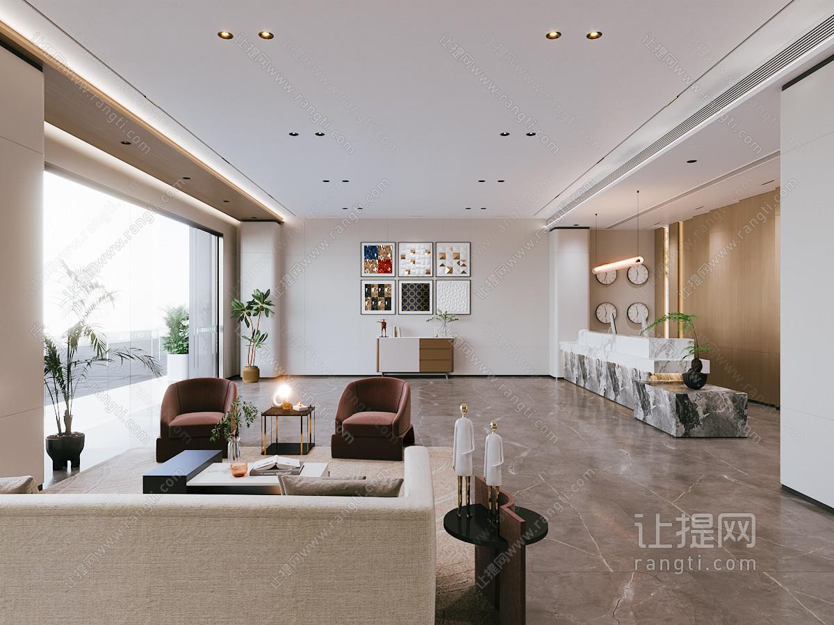 现代酒店大厅