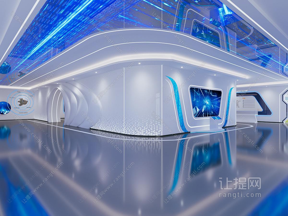 现代科技感展厅展览