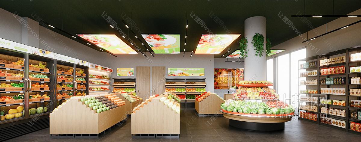 现代水果店 现代水果店 零食货架