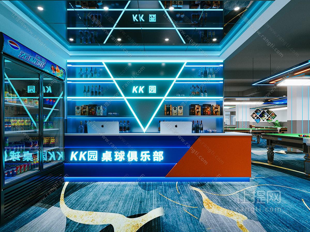 现代台球室 前台
