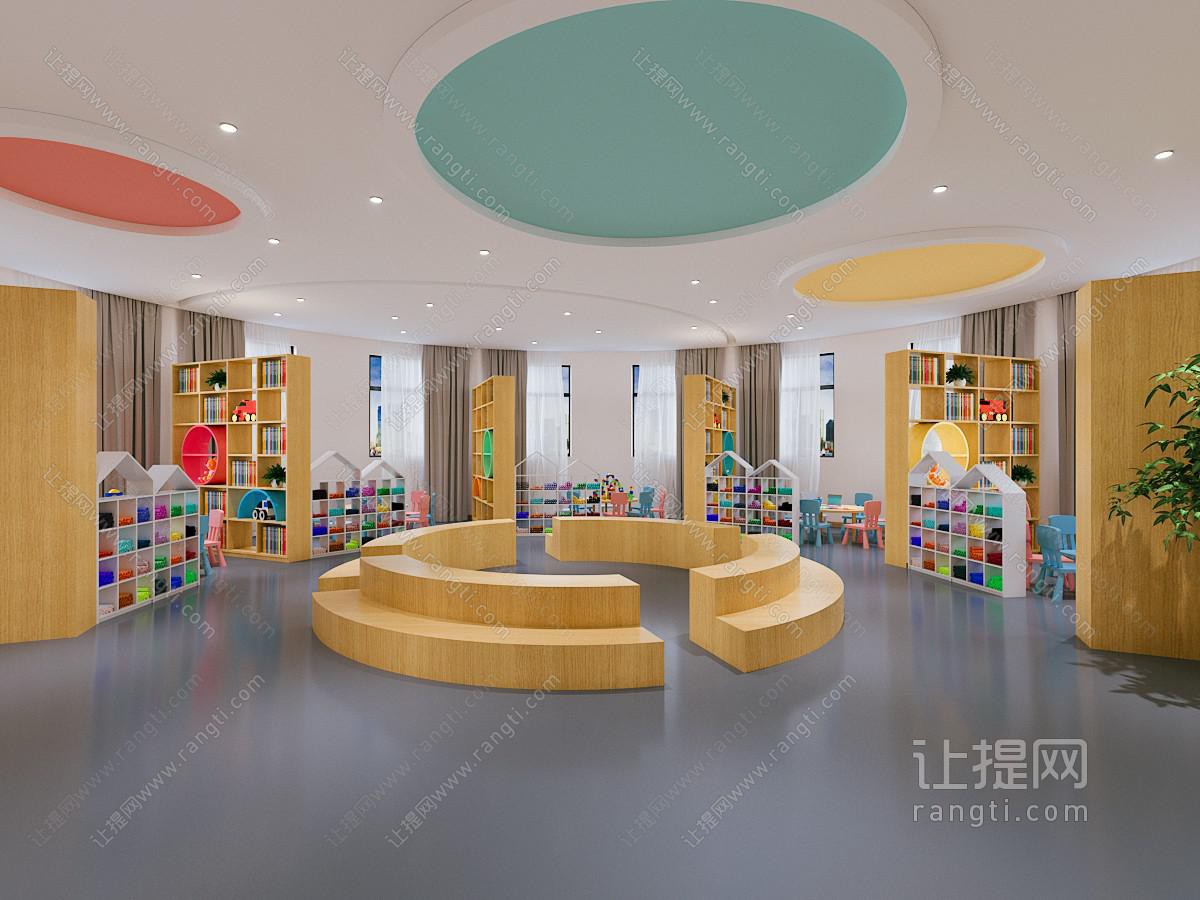 现代幼儿园图书馆