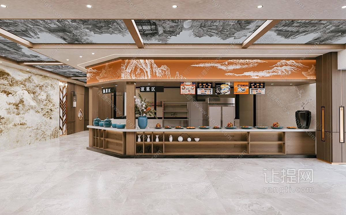 现代明档 餐饮明档