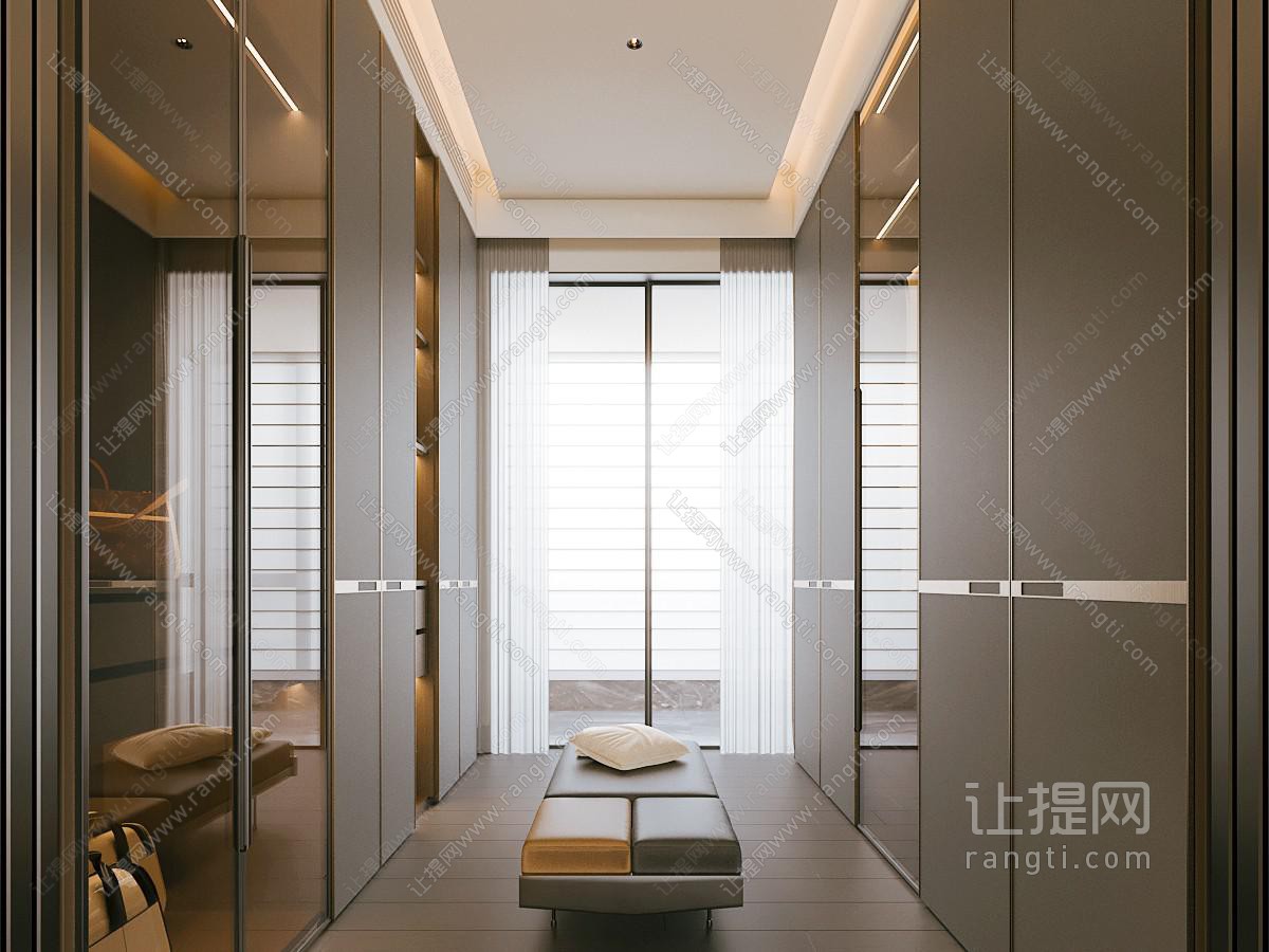 现代衣帽间