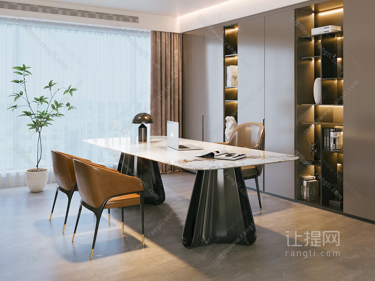 现代意式书房