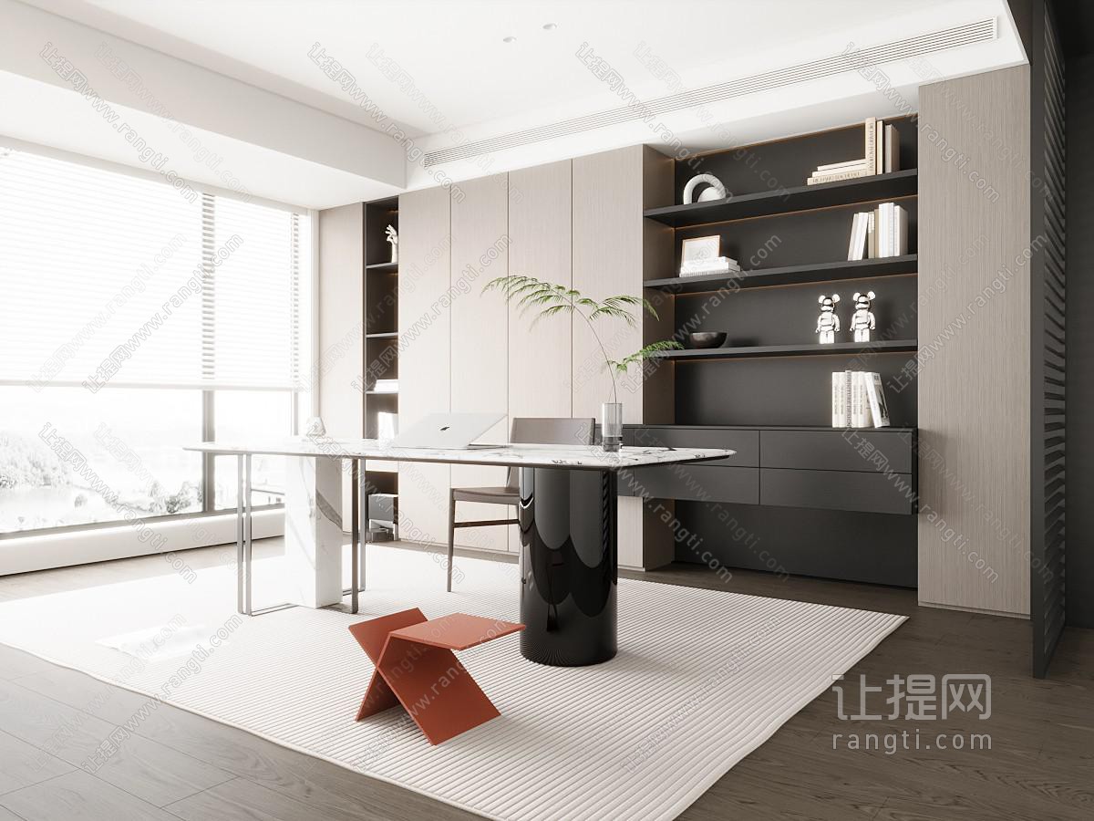 现代意式书房