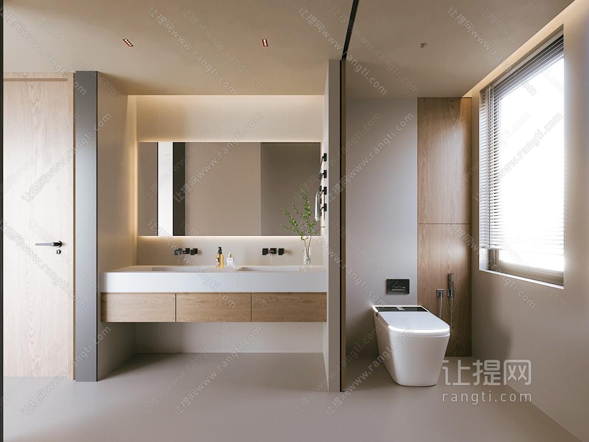 中古奶油卫生间