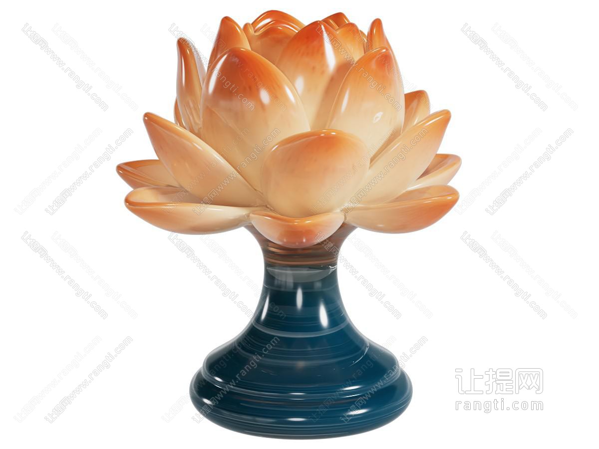 现代莲花灯 香座工艺品