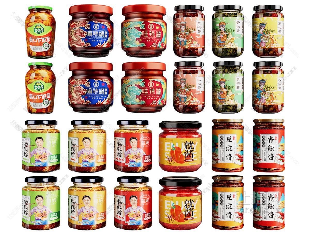 现代玻璃瓶装佐餐酱料 调料瓶