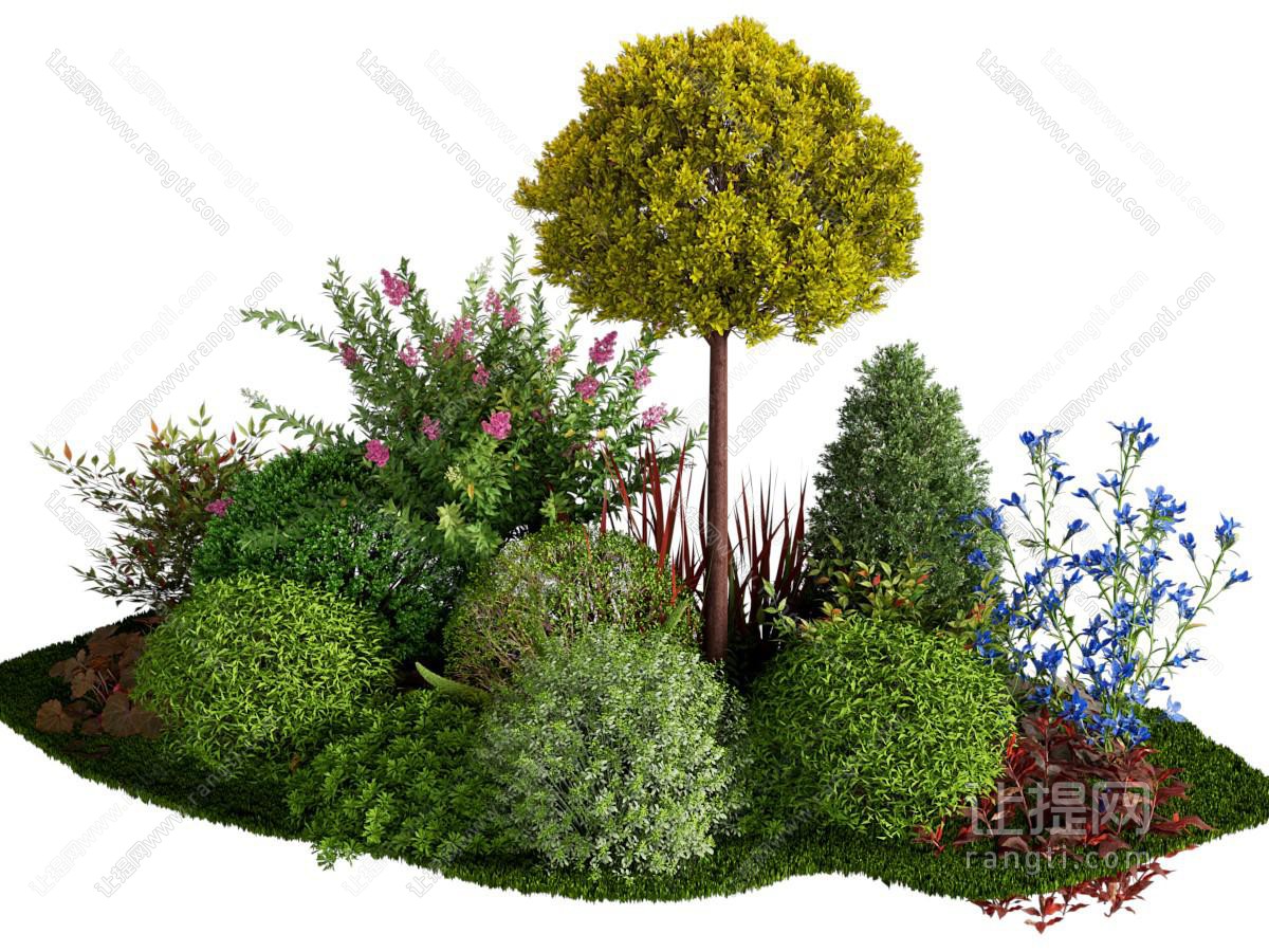 现代灌木花草花卉景观园艺小品