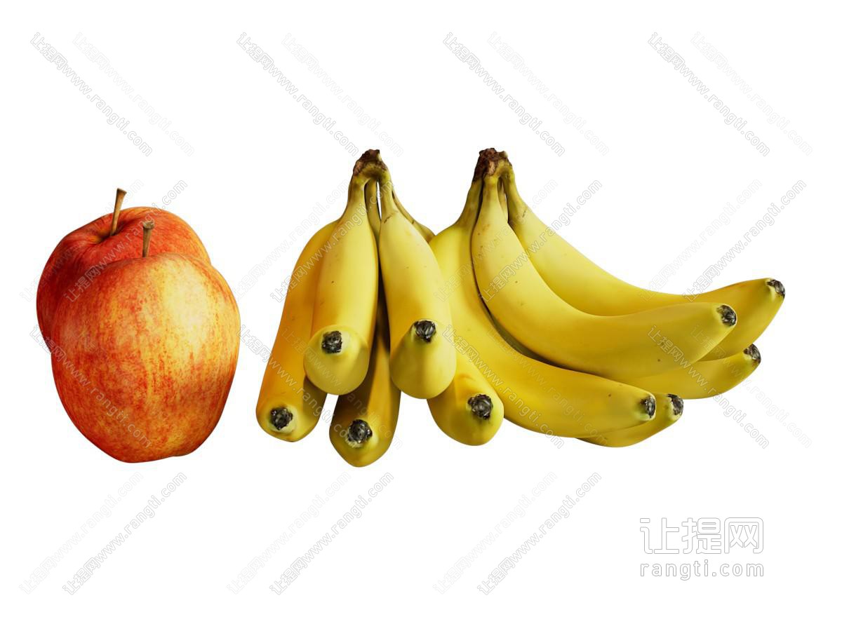 现代苹果香蕉水果
