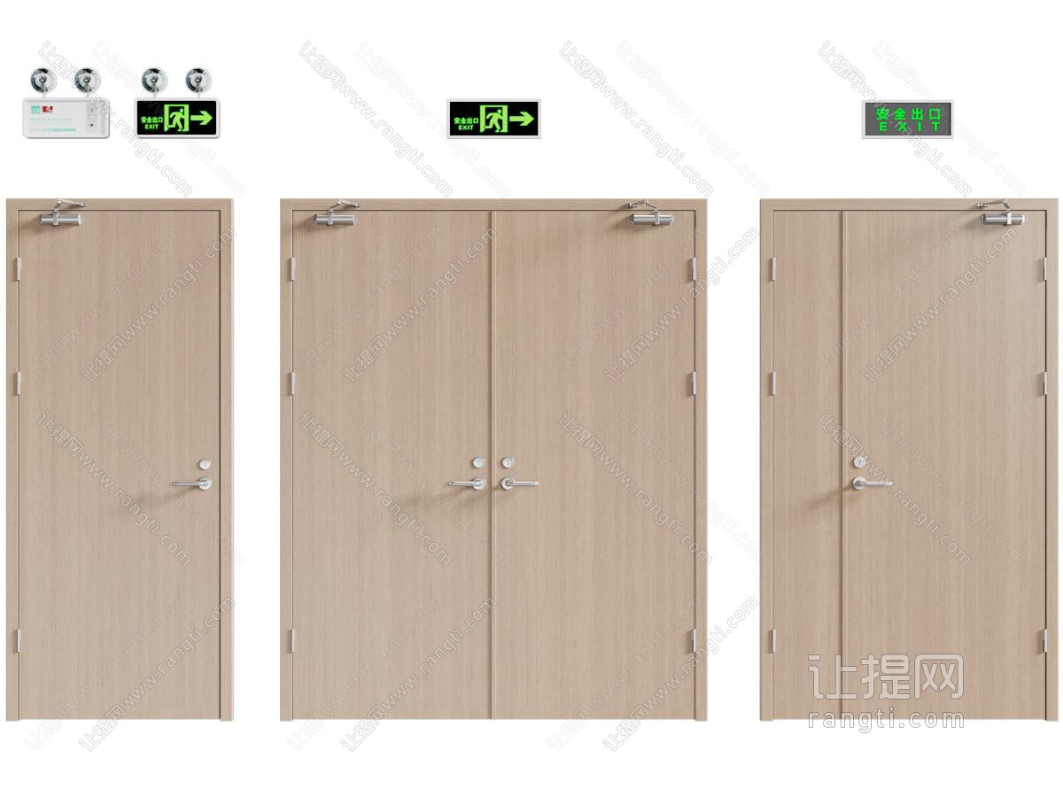 现代消防门 防火门 双开门 子母门 单开门 过道门
