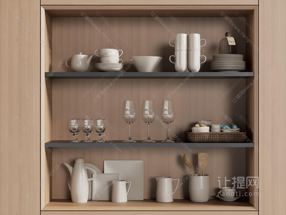 现代厨房用品 碗碟