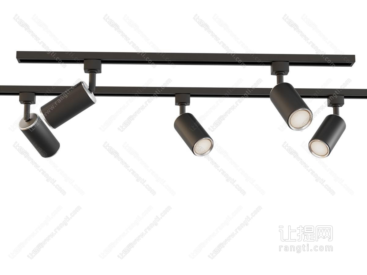 轻奢射灯 轨道射灯 轨道筒灯 展厅照明灯