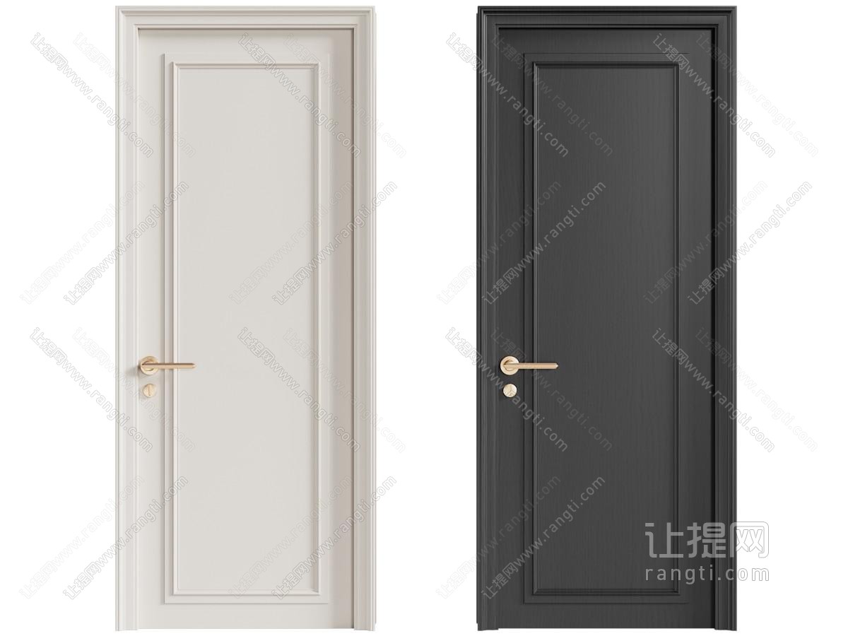 现代单开门