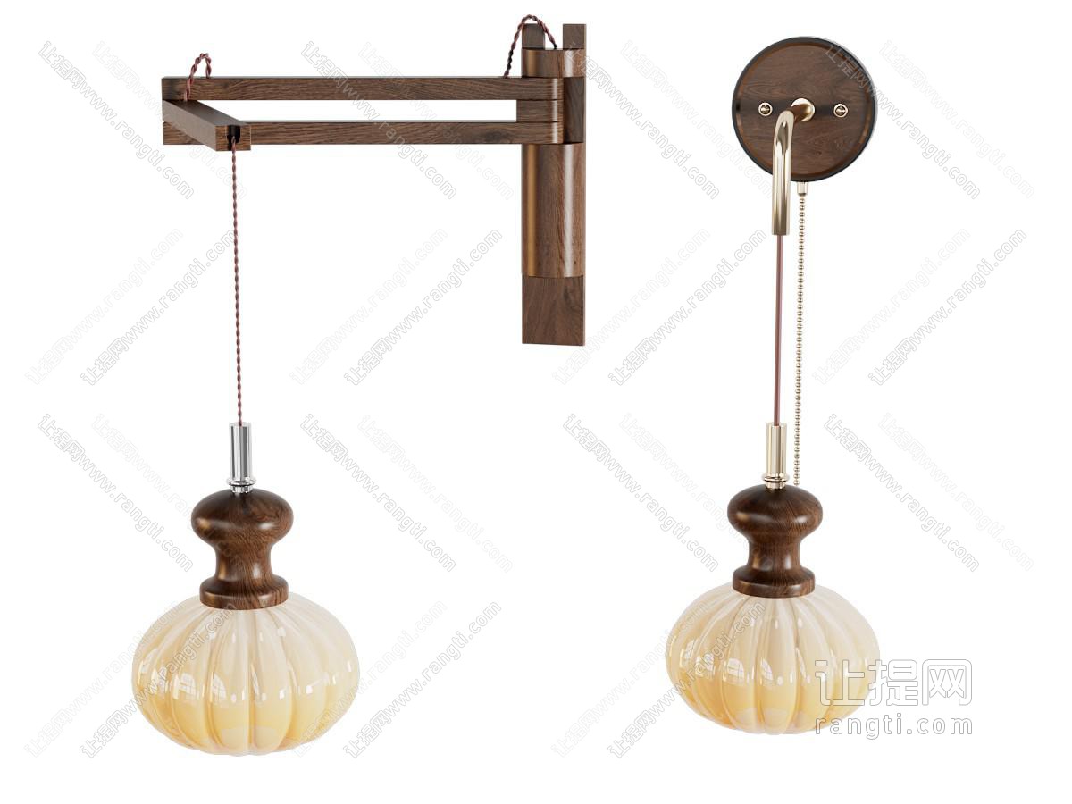 中古风南瓜壁灯